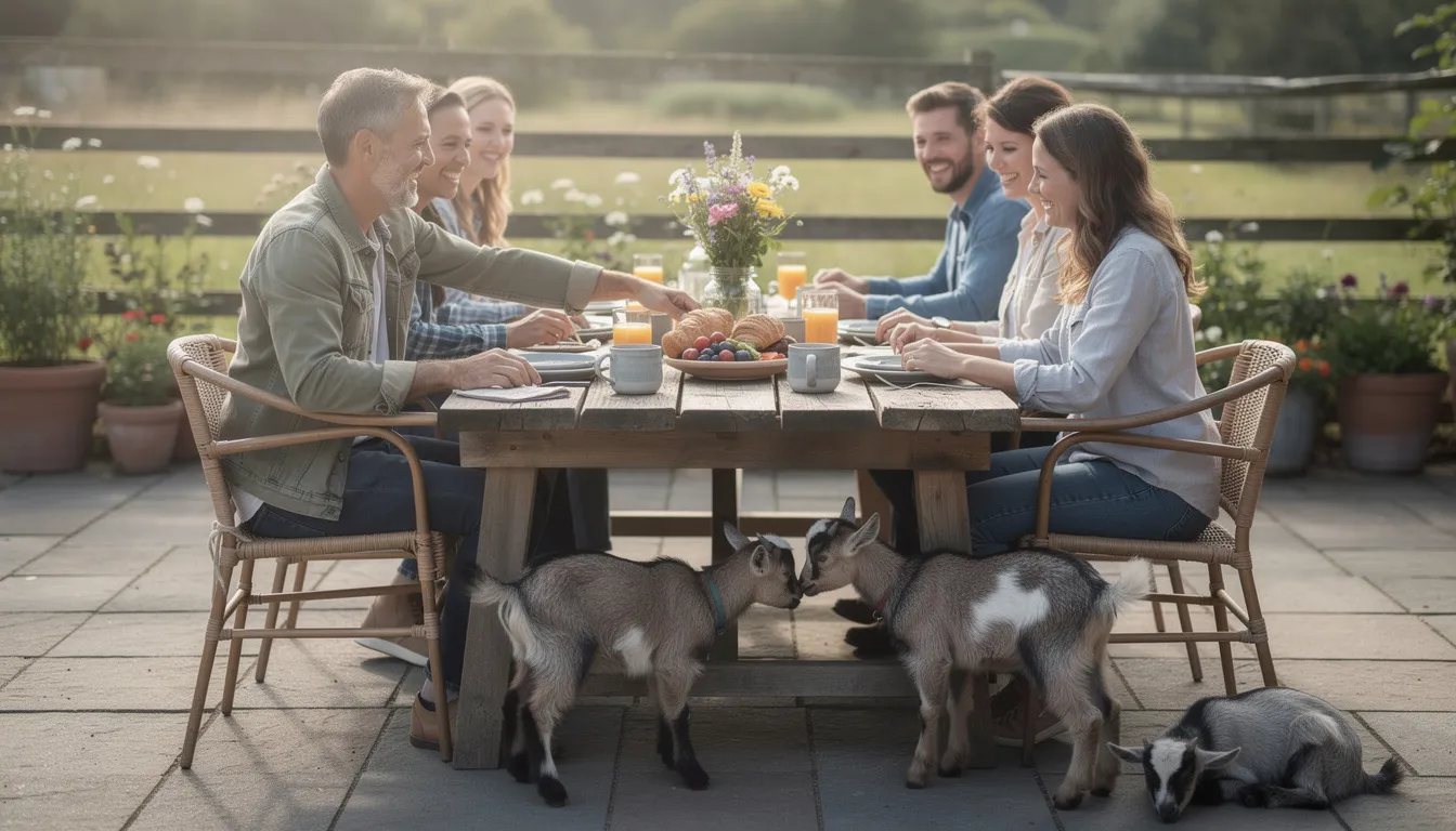 Brunch with Baby Goats: A Unique Dining Experience