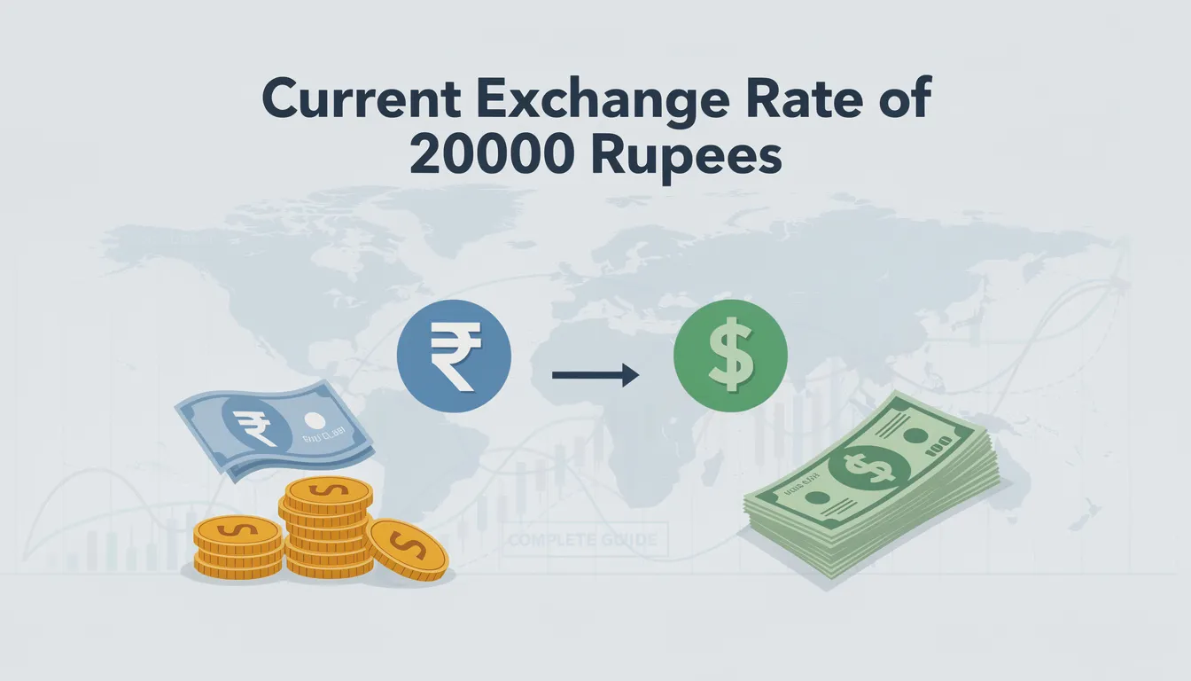 Current Exchange Rate of 20000 Rupees